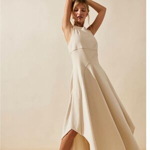 Free People Cream High Low Dress
